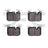 Dynamite Friction 1115-1609-00 Disc Brake Pad Set - Front