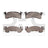 Dynamite Friction 1214-0153-00 Disc Brake Pad Set - Front