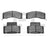 Dynamite Friction 1214-0459-00 Disc Brake Pad Set - Front