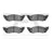 Dynamite Friction 1214-0529-00 Disc Brake Pad Set - Front