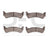 Dynamite Friction 1214-0625-00 Disc Brake Pad Set - Rear