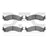 Dynamite Friction 1214-0655-00 Disc Brake Pad Set - Front