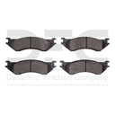 Dynamic Friction 1214-0702-10 Disc Brake Pad Set - Front or Rear