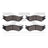 Dynamite Friction 1214-0702-10 Disc Brake Pad Set - Front or Rear