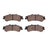 Dynamite Friction 1214-0792-00 Disc Brake Pad Set - Rear