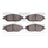 Dynamite Friction 1214-0803-00 Disc Brake Pad Set - Front