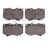 Dynamite Friction 1214-0812-00 Disc Brake Pad Set - Front