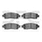 Dynamite Friction 1214-0883-00 Disc Brake Pad Set - Rear