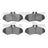 Dynamite Friction 1214-0928-00 Disc Brake Pad Set - Rear