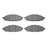 Dynamite Friction 1214-0931-00 Disc Brake Pad Set - Front
