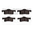 Dynamite Friction 1214-0935-00 Disc Brake Pad Set - Rear