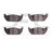 Dynamite Friction 1214-0952-00 Disc Brake Pad Set - Rear
