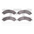 Dynamite Friction 1214-0989-00 Disc Brake Pad Set - Rear