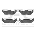 Dynamic Friction 1214-1012-00 Disc Brake Pad Set - Rear