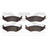 Dynamite Friction 1214-1046-00 Disc Brake Pad Set - Rear