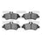 Dynamite Friction 1214-1317-00 Disc Brake Pad Set - Rear