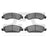 Dynamite Friction 1214-1363-00 Disc Brake Pad Set - Front