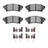 Dynamite Friction 1214-1391-01 Disc Brake Pad Set - Rear