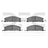 Dynamite Friction 1214-1611-10 Disc Brake Pad Set - Front
