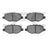 Dynamite Friction 1214-1612-00 Disc Brake Pad Set - Rear