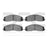 Dynamite Friction 1214-1680-00 Disc Brake Pad Set - Front