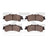 Dynamite Friction 1310-0792-00 Disc Brake Pad Set - Rear