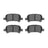 Dynamite Friction 1310-0828-00 Disc Brake Pad Set - Rear