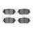 Dynamite Friction 1310-0908-00 Disc Brake Pad Set - Front