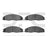 Dynamite Friction 1310-0921-00 Disc Brake Pad Set - Front