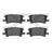Dynamite Friction 1310-0996-00 Disc Brake Pad Set - Rear