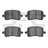 Dynamite Friction 1310-1028-00 Disc Brake Pad Set - Front