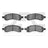 Dynamite Friction 1310-1169-00 Disc Brake Pad Set - Front