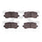 Dynamite Friction 1310-1698-00 Disc Brake Pad Set - Rear