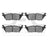 Dynamite Friction 1310-1790-00 Disc Brake Pad Set - Rear