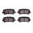 Dynamite Friction 1310-1806-00 Disc Brake Pad Set - Rear