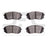 Dynamite Friction 1310-1826-00 Disc Brake Pad Set - Front