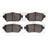 Dynamite Friction 1310-1965-00 Disc Brake Pad Set - Rear