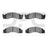 Dynamite Friction 1400-0411-00 Disc Brake Pad Set - Front or Rear