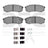 Dynamite Friction 1400-0606-01 Disc Brake Pad Set - Rear