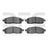 Dynamite Friction 1400-1011-00 Disc Brake Pad Set - Front