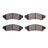 Dynamite Friction 1400-1067-00 Disc Brake Pad Set - Rear