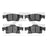 Dynamite Friction 1400-1498-00 Disc Brake Pad Set - Rear
