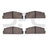 Dynamite Friction 1551-0054-10 Disc Brake Pad Set - Front