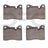 Dynamite Friction 1551-0082-00 Disc Brake Pad Set - Front
