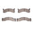Dynamite Friction 1551-0087-00 Disc Brake Pad Set - Front