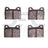 Dynamite Friction 1551-0108-00 Disc Brake Pad Set - Front or Rear