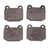 Dynamite Friction 1551-0109-00 Disc Brake Pad Set - Front