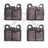 Dynamite Friction 1551-0164-00 Disc Brake Pad Set - Rear