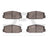 Dynamite Friction 1551-0178-00 Disc Brake Pad Set - Front
