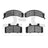 Dynamite Friction 1551-0215-00 Disc Brake Pad Set - Front